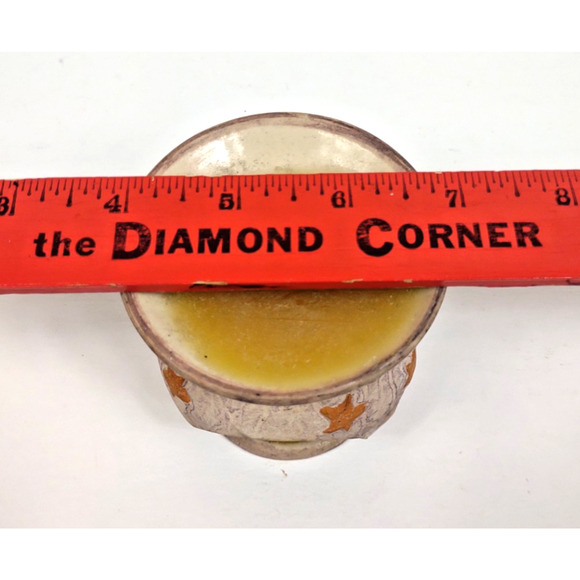 VTG 90s Ceramic Giftcraft Crescent Moon & Stars Celestial Wax-Oil Warmer 3.5" - Picture 6 of 8